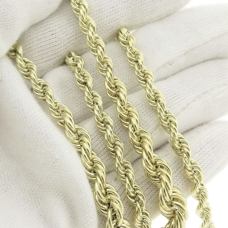 Image 8 of Gold twisted link necklace