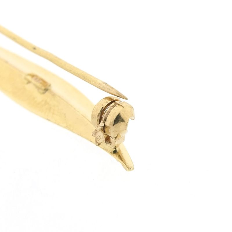 Image 6 of Gold feather brooch