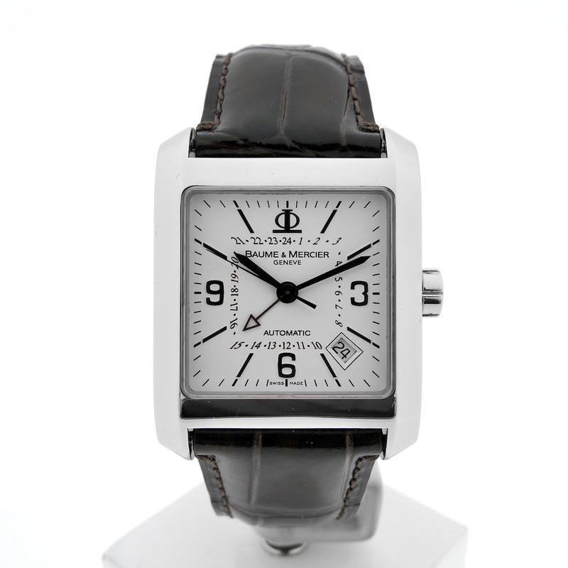 Image 1 of Baume & Mercier 'Hampton Square Dual Time' 65561; Automatic men's watch with GMT