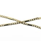 Image 5 of Gold closed Figaro link chain | 45 cm