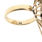 Image 6 of Gold Statement Ring with Opal