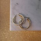 Image 2 of 18K Two-tone gold earrings | Ø 21 mm