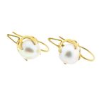 Image 6 of Gold earrings with artificial pearls | Vintage