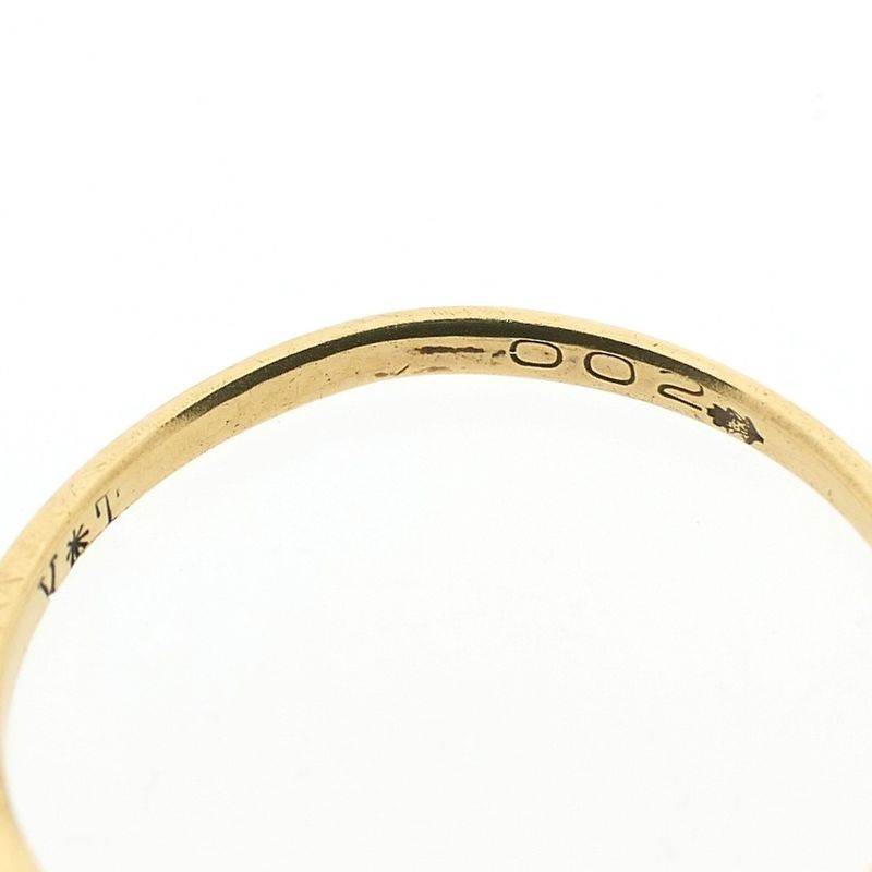 Image 7 of Gold solitaire ring with zirconia