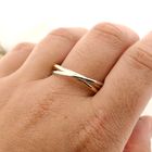 Image 4 of Tricolor Gold Trinity Ring