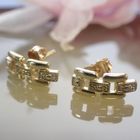 Image 2 of Golden fantasy stud earrings