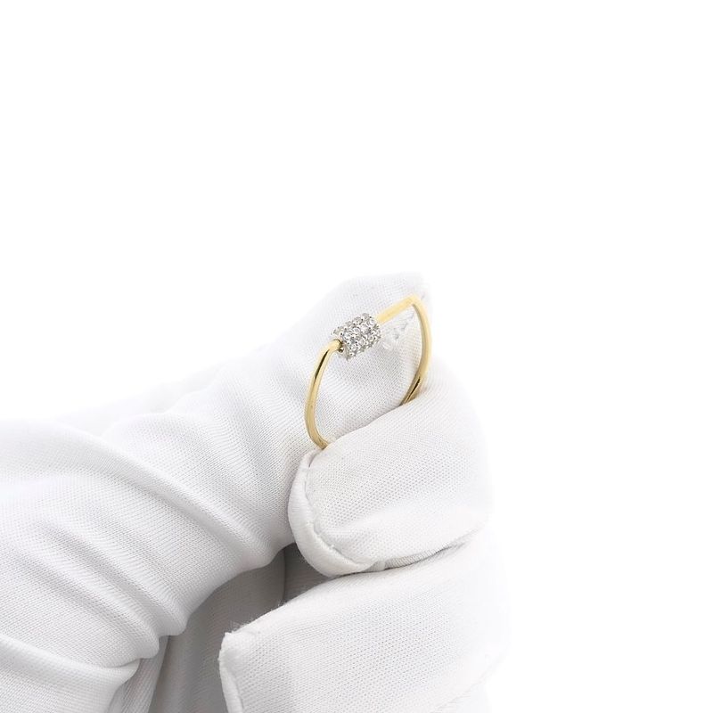 Image 9 of Gold spinner ring with zirconia