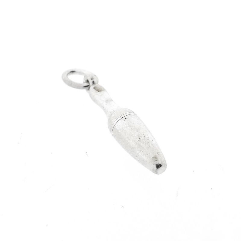 Image 3 of Silver charm; Bowling pin