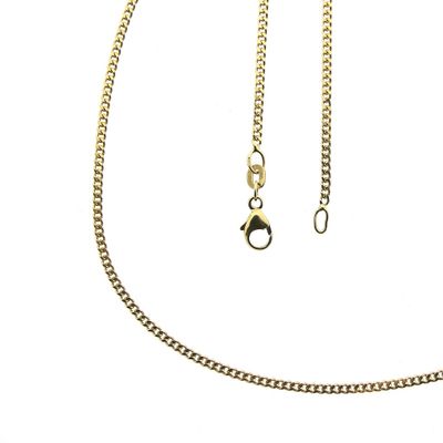 Image 1 of Long gold gourmet link necklace | 61 cm