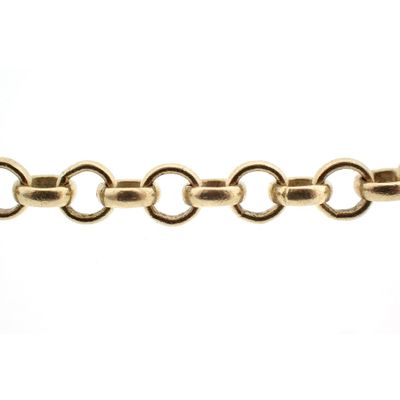 Image 2 of Golden jasseron link chain.