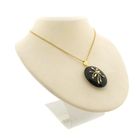 Image 5 of Vintage gold locket pendant with onyx