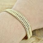 Image 5 of Gold French gourmet link bracelet | 20 cm