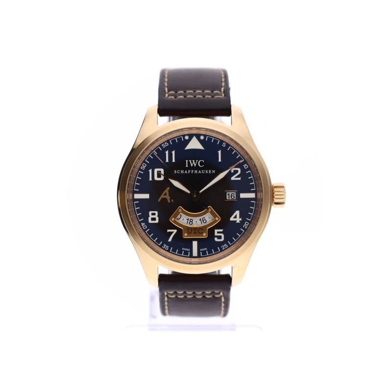 Afbeelding 1 van IWC Pilot's Watch UTC Antoine de Saint Exupéry IW3261-03; Limited Edition 18k. Gouden Heren Horloge