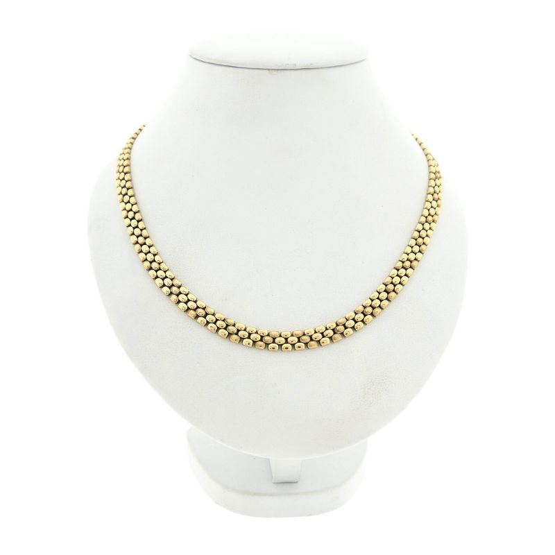 Image 1 of Gold panther link necklace