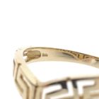 Image 7 of Gold ring with a meandering pattern | V-shape
