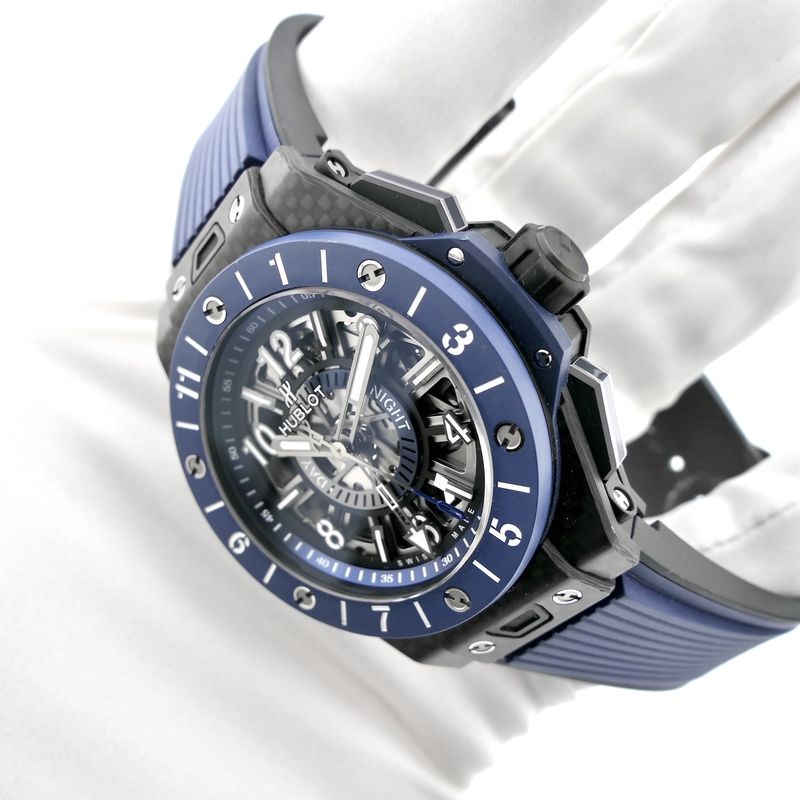 Image 12 of Hublot Big Bang Unico GMT Carbon Blue Ceramic 471.QL.7127.RX; Automatic men's watch
