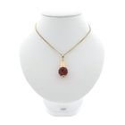 Image 4 of Gold pendant with carnelian