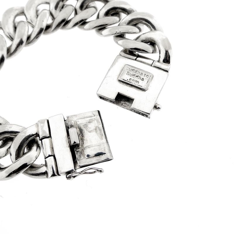Image 5 of Silver Buddha to Buddha bracelet; Chain XL | 21 cm