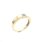 Image 1 of Gold ring with diamond; 0.08 ct.