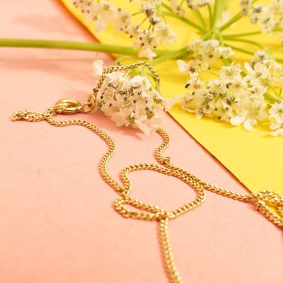 Image 2 of Gold gourmet link chain | 41.5 cm