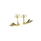 Image 7 of Tricolor gold stud earrings