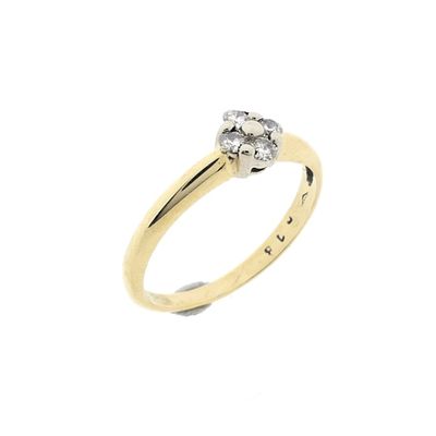 Image 1 of Gold ring with diamond | 0.18 ct.