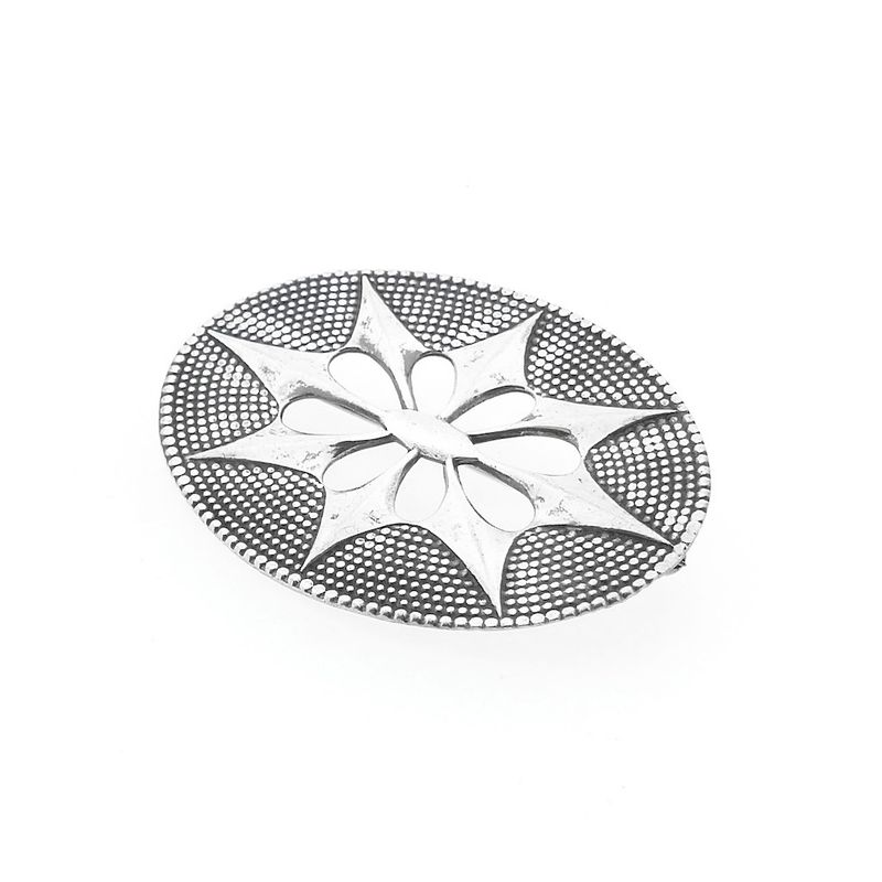 Image 8 of Vintage silver starburst brooch