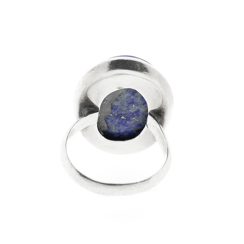 Image 4 of Silver ring with lapis lazuli | Vintage