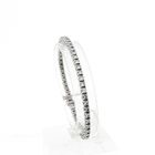 Image 1 of White Gold Tennis Bracelet with Diamonds; 3.64 ct.