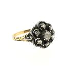 Image 8 of Gold Victorian ring with rose-cut diamonds