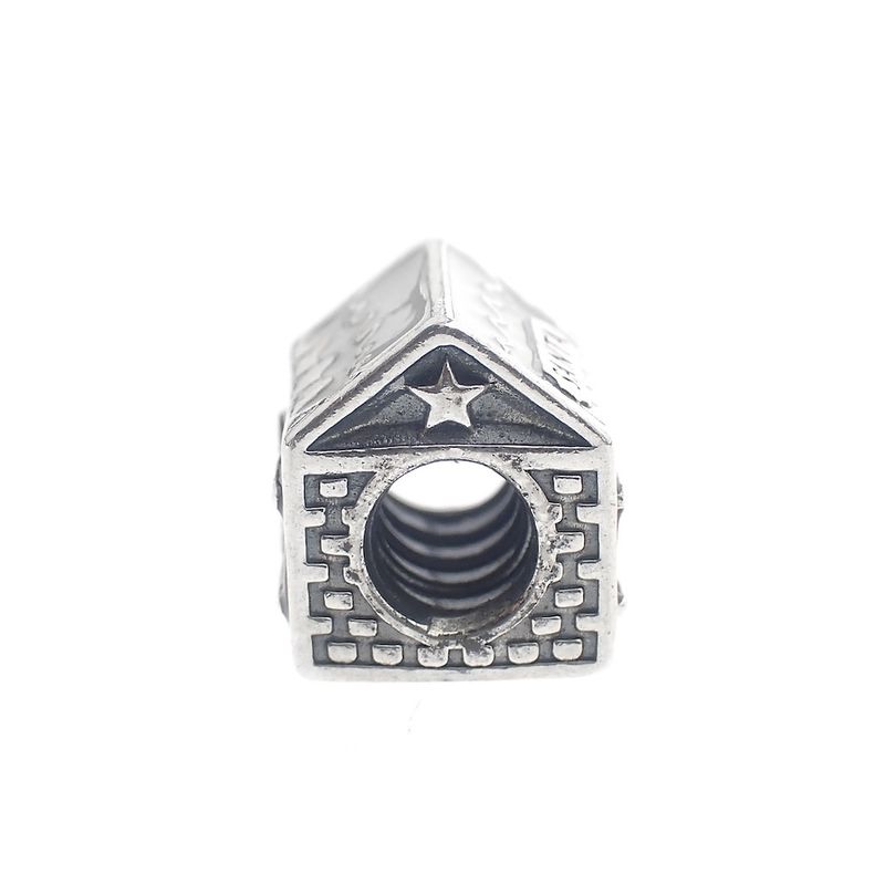 Image 5 of Pandora charm; Silver; Santa's Home