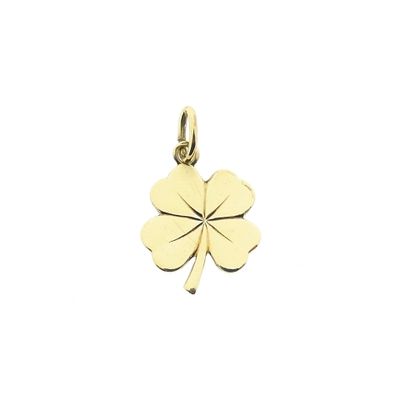 Image 1 of Gold pendant of a four-leaf clover