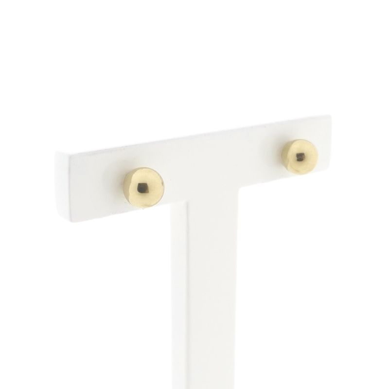 Image 3 of Gold stud earrings | Ball