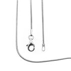 Image 1 of White gold snake link chain | 40 cm