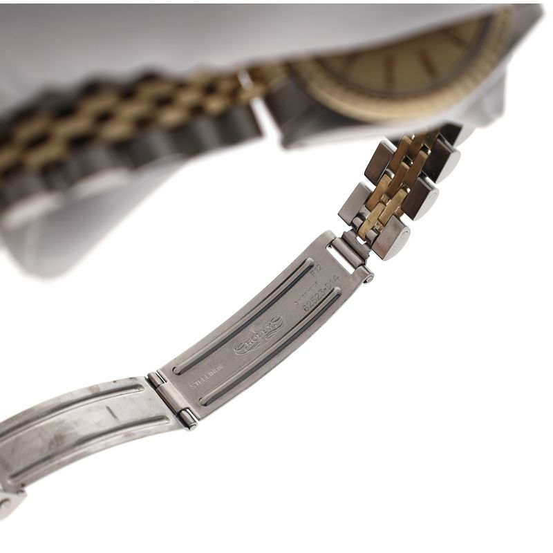 Image 20 of Rolex Oyster Perpetual Lady-Date 26mm 6917; Vintage 18k gold/steel women's watch