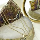 Image 2 of Gold gourmet link chain | 56 cm