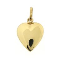 Gold pendant of a heart