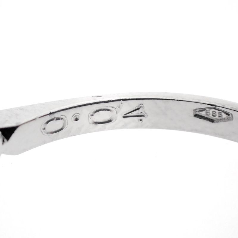 Image 9 of White gold solitaire ring with 0.04 ct diamond.