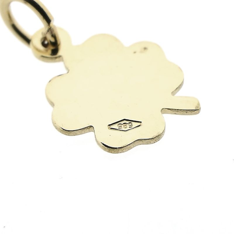 Image 5 of Gold pendant of a four-leaf clover