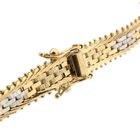 Image 4 of Vintage Tricolor Gold Panther Link Bracelet