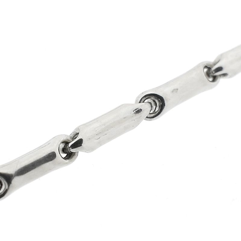 Image 3 of 18K white gold fantasy link chain; 44 cm | Chimento