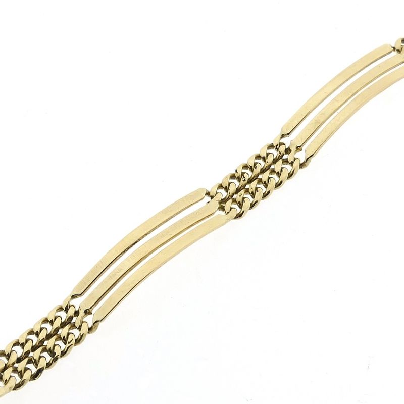 Image 6 of Gold gourmet/fantasy link bracelet; 20.5 cm | Cetas