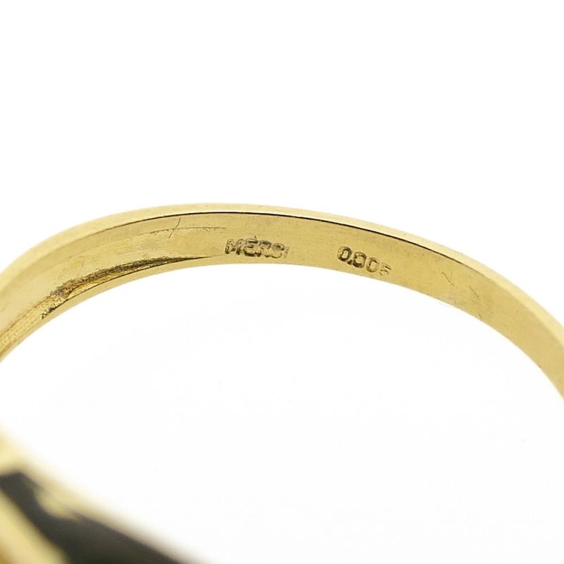 Image 7 of Gold ring with hand and diamond | 0.005 ct.