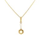Image 3 of Gold pendant set with a pearl