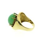 Image 4 of Gold ring with chrysoprase.