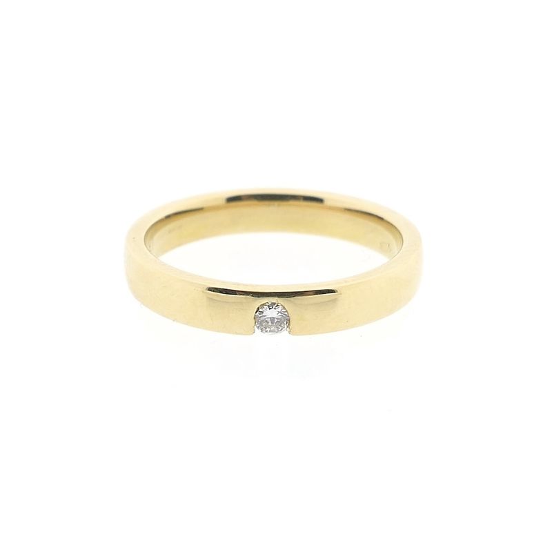 Image 3 of Gold (wedding) ring with diamond | 0.05 ct.