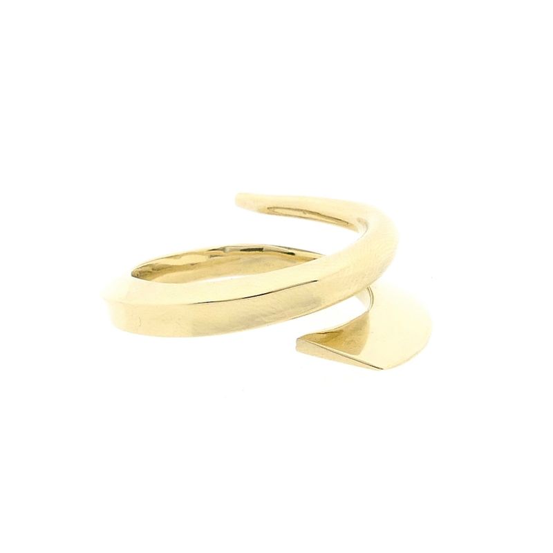 Image 5 of Solid Gold Ring with Organic Design