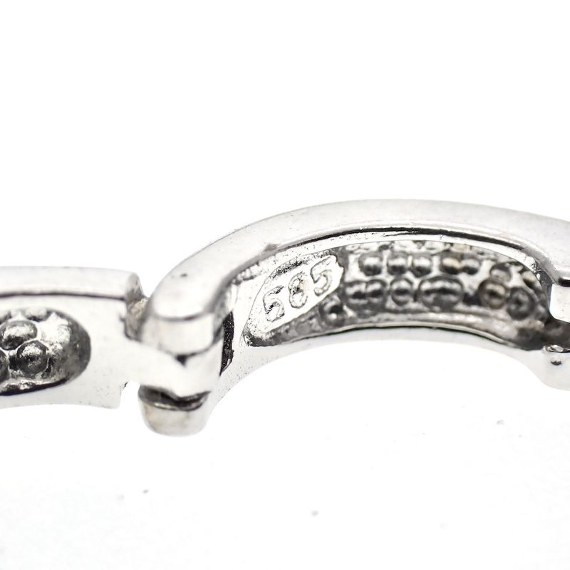 Image 6 of Two-tone gold earrings with zirconia | Ø 12 mm