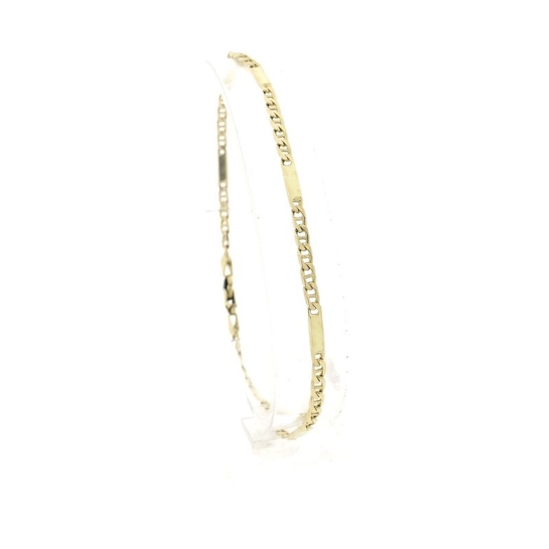 Image 1 of Gold Figaro link bracelet