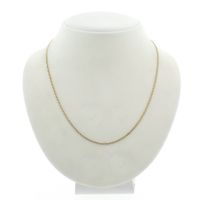 Gold gourmet link necklace | 43 cm